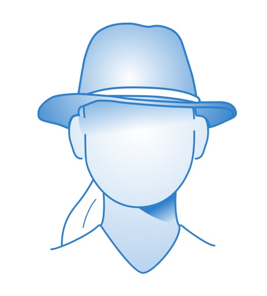 Fedora pour visage rond femme